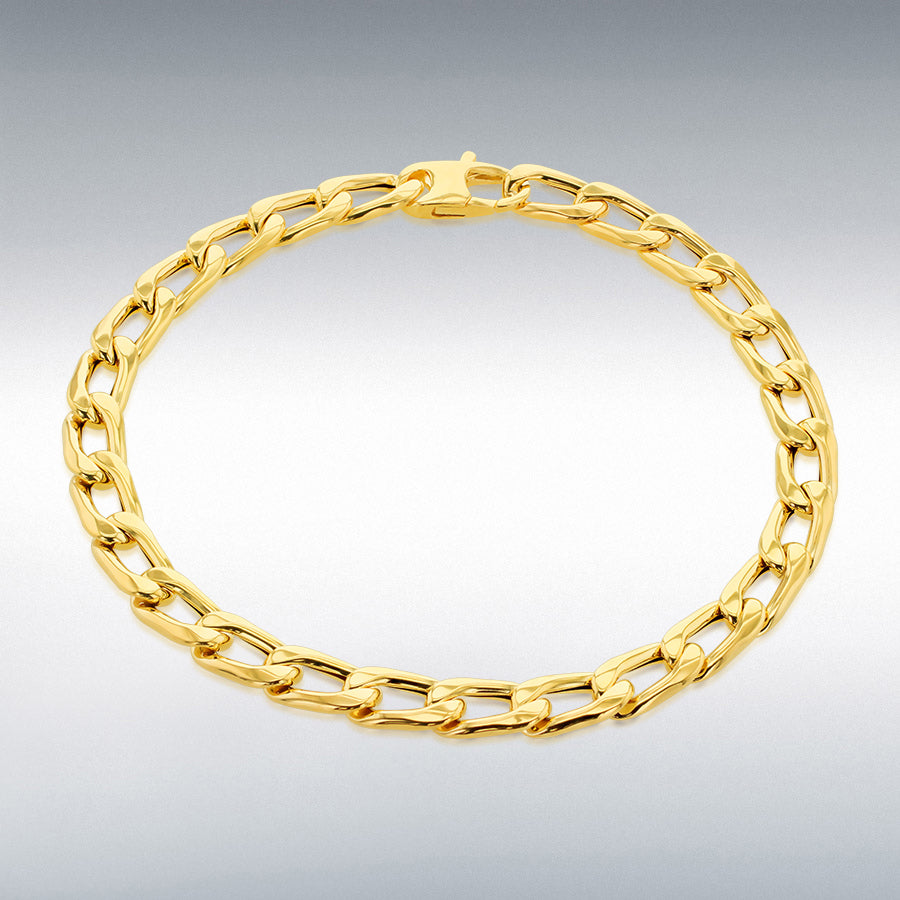 9ct Yellow Gold 6mm Curb Bracelet