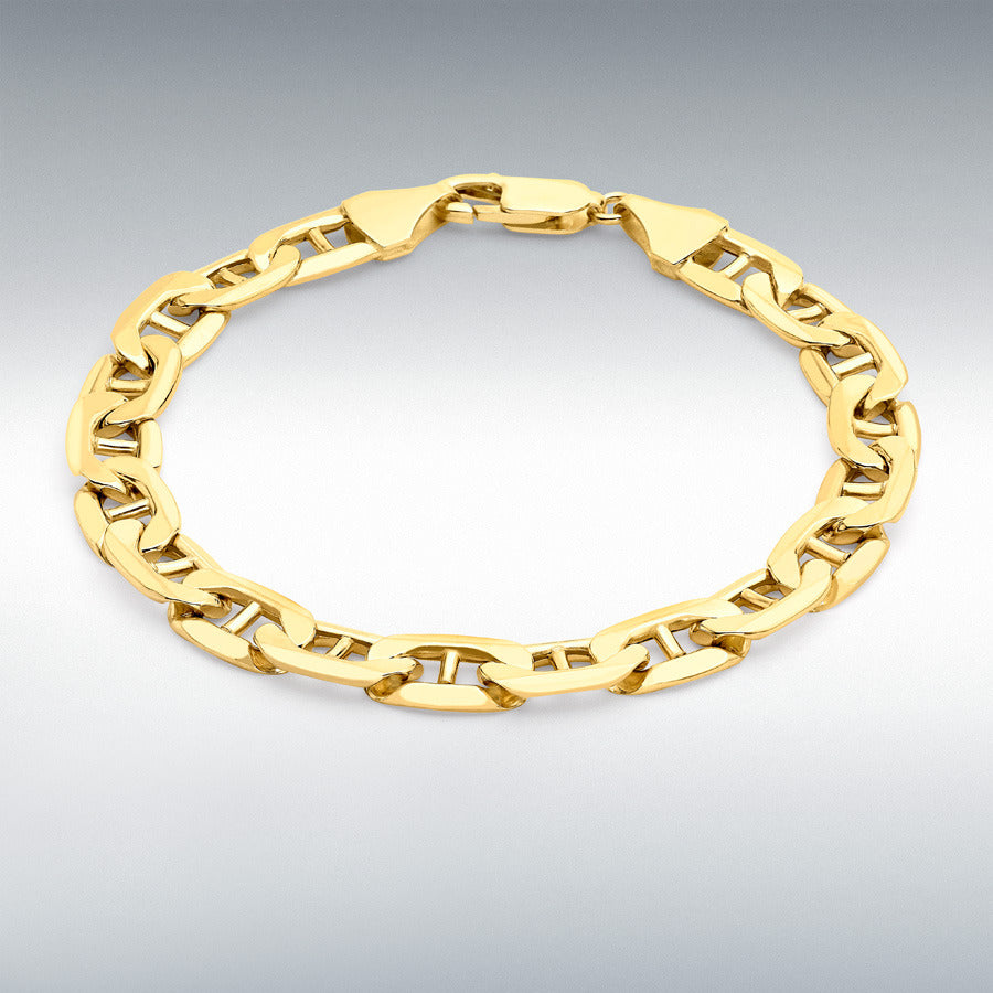9ct Yellow Gold 8.1mm Rambo Chain Bracelet