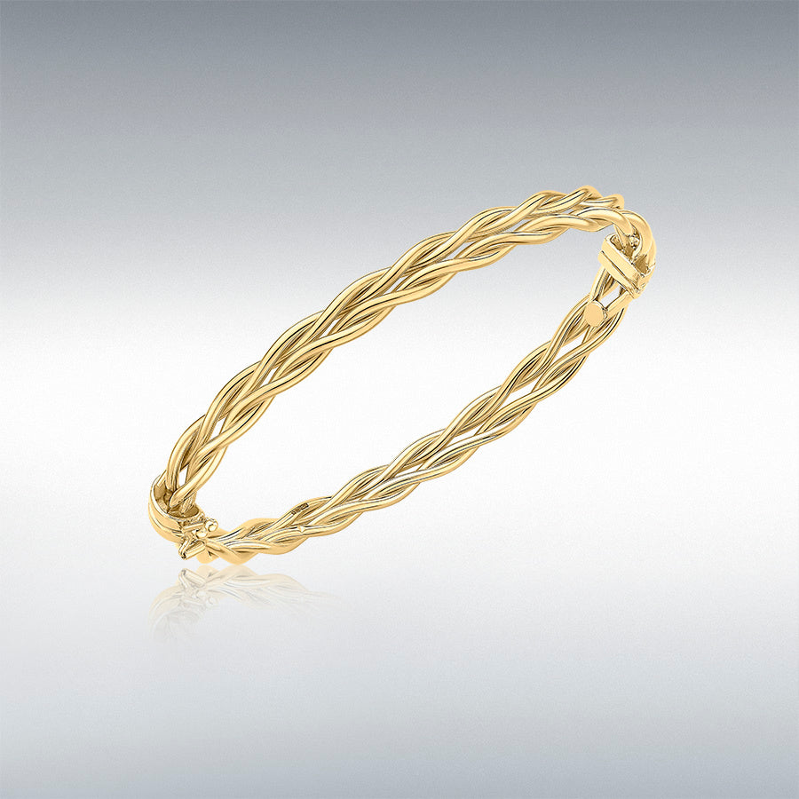 9ct Yellow Gold Double Twist Bangle
