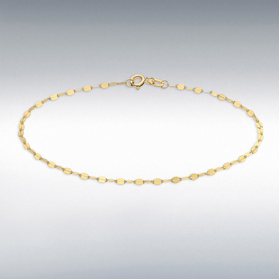 9ct Yellow Gold Forzatina Chain Adjustable Bracelet