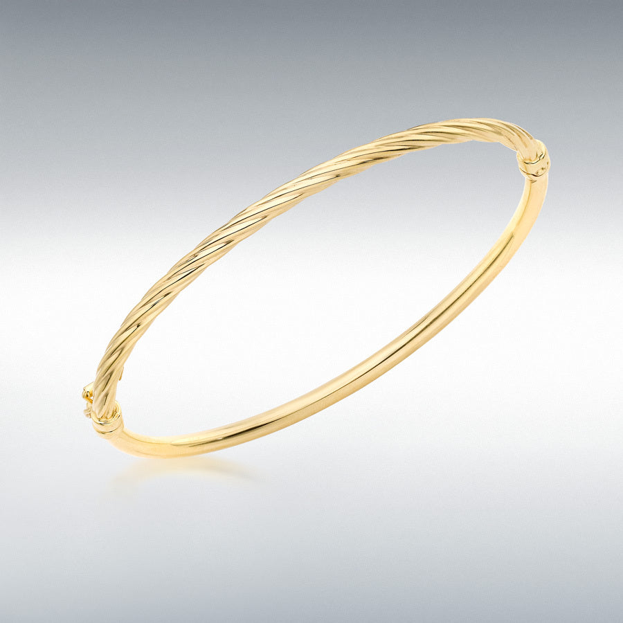 9ct Yellow Gold Half Twist Bangle