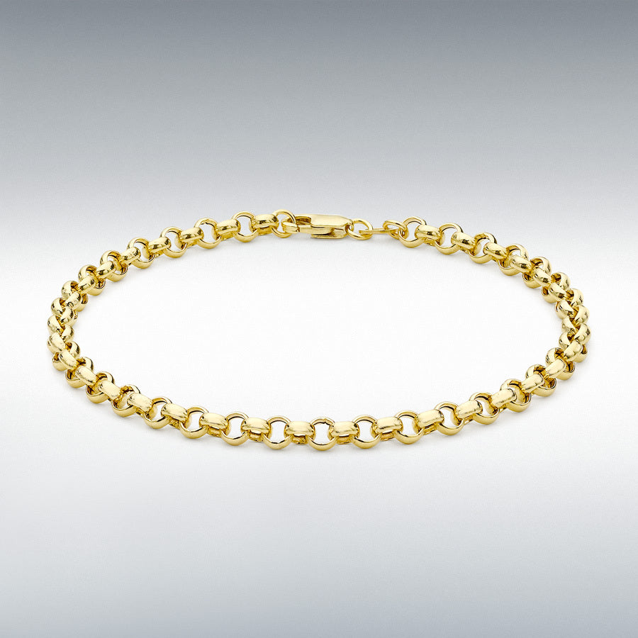 9ct Yellow Gold Hollow Belcher Bracelet