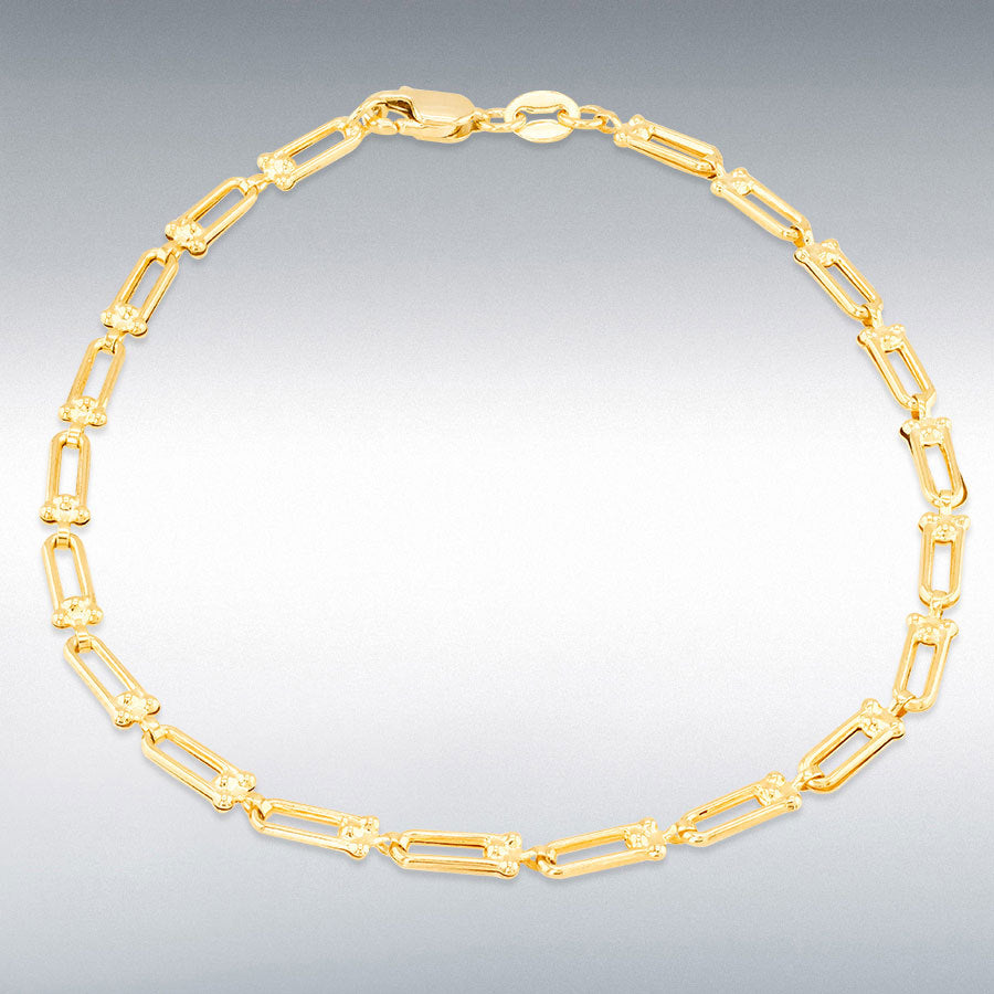 9ct Yellow Gold Mini Industrial Chain Bracelet