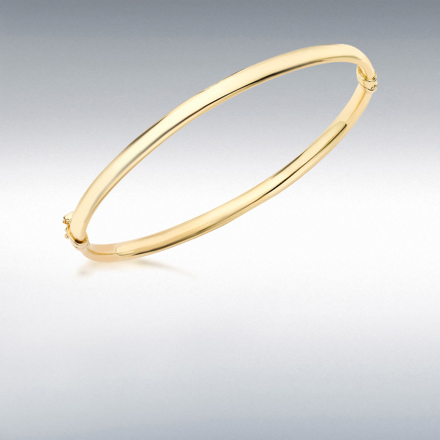 9ct Yellow Gold Oval Child's Bangle