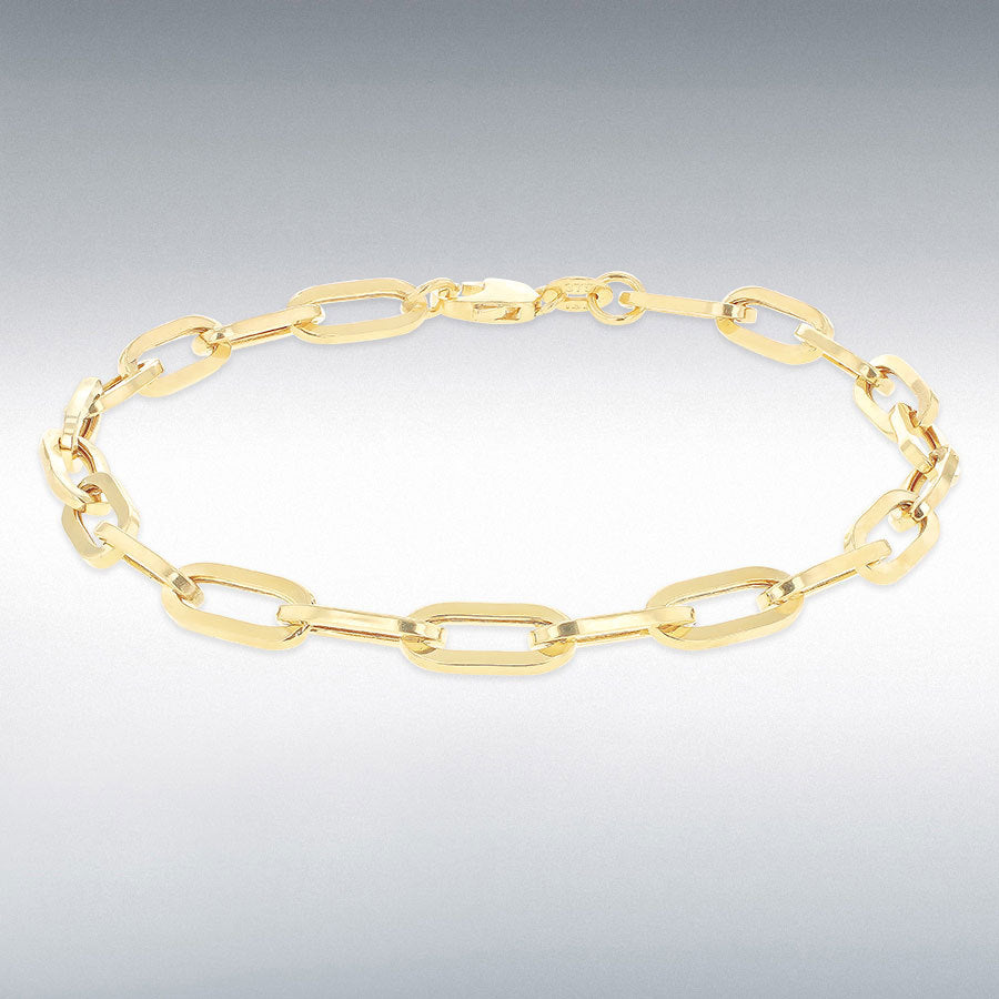 9ct Yellow Gold Paper Chain Bracelet