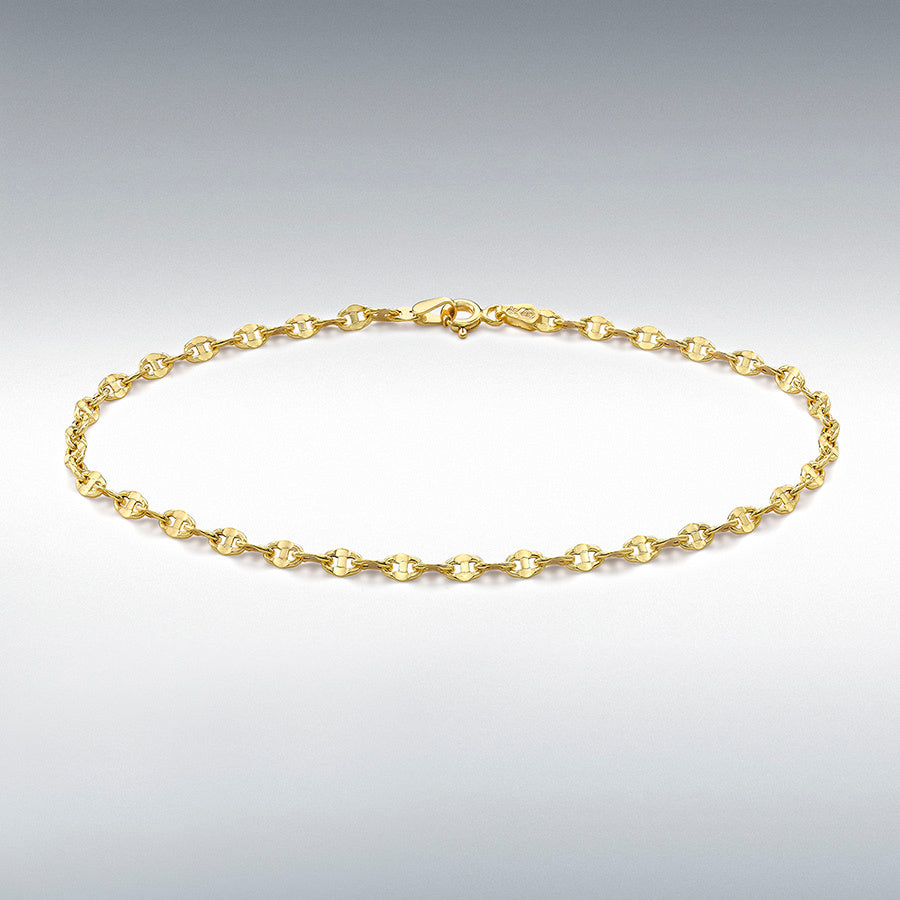 9ct Yellow Gold Rambo Chain Anklet