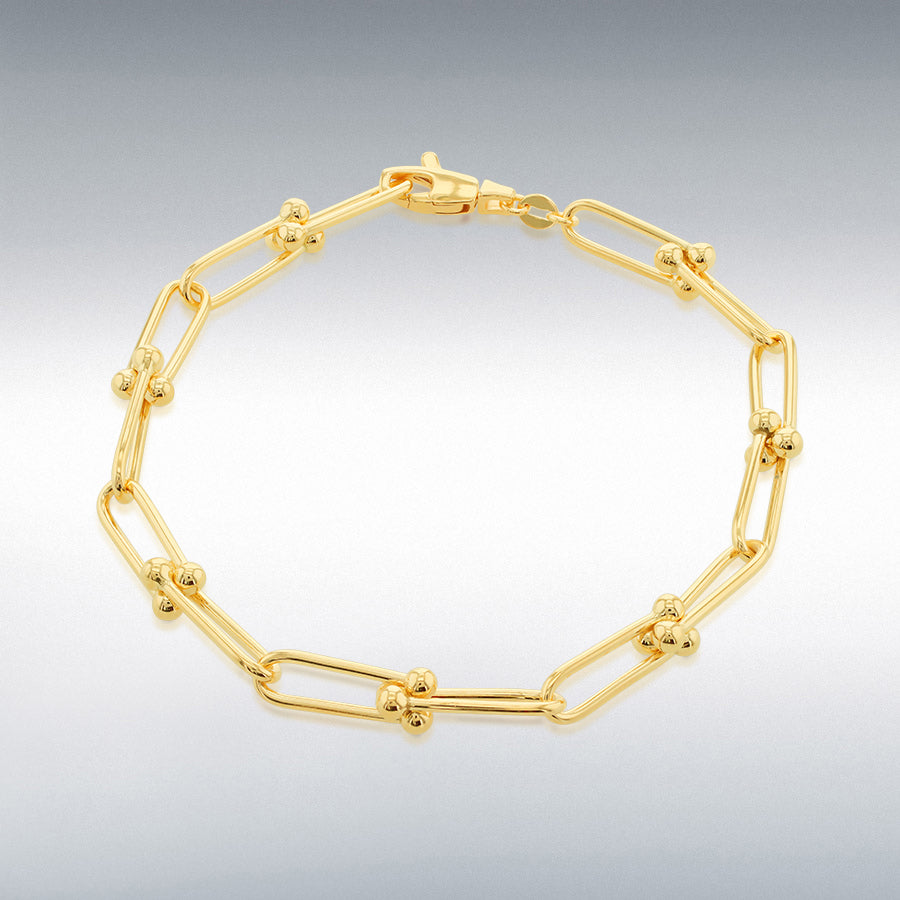 9ct Yellow Gold Small Industrial Bracelet