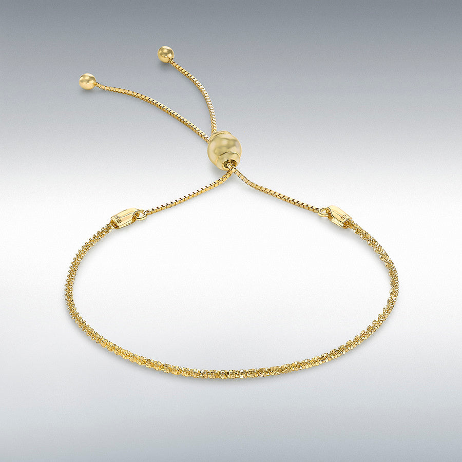 9ct Yellow Gold Tocalle Chain Adjustable Bracelet