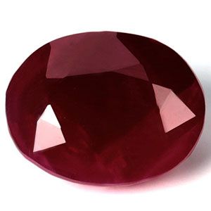 Oval Red Ruby 3.18ct loose gemstone