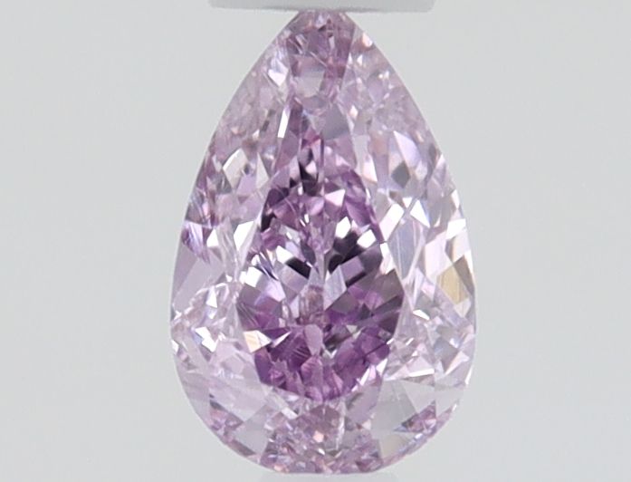 Pear Fancy Intense Pink Purple Natural Diamond 0.15ct SI2 loose diamond