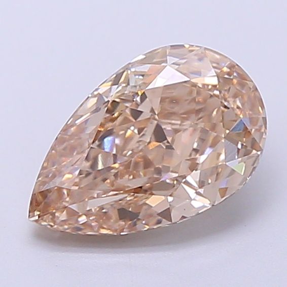 Pear Fancy Light Brown Lab-grown Diamond 1.58ct VS1 loose diamond