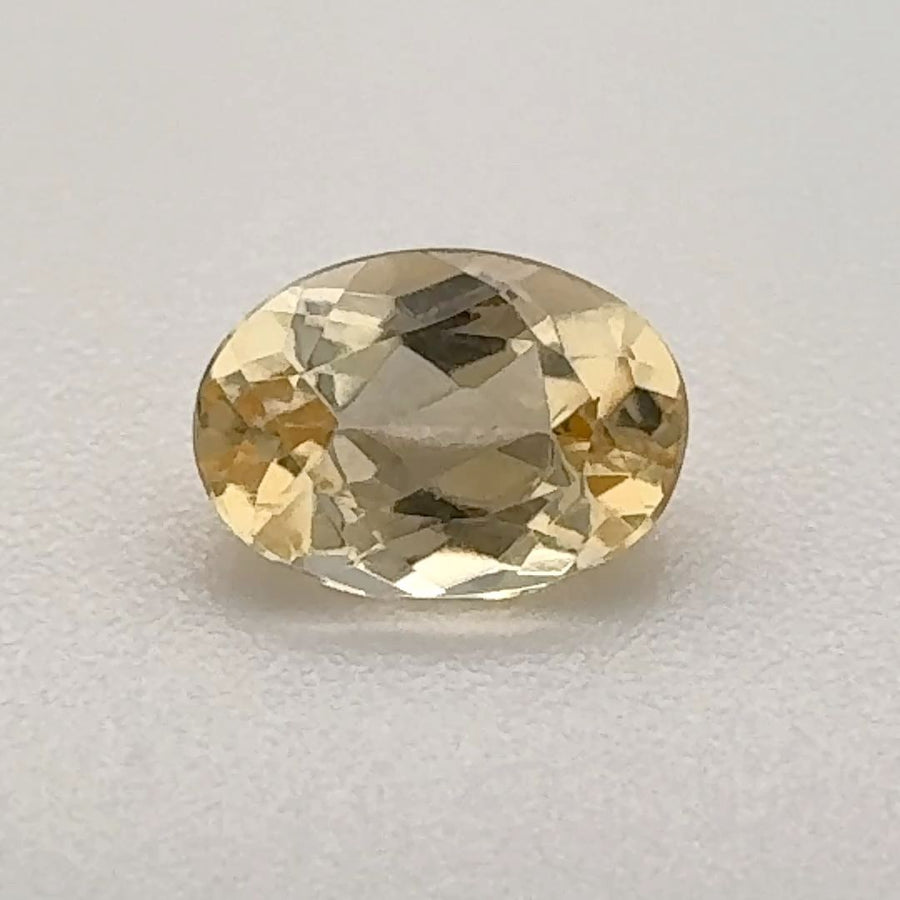 Oval Yellow Topaz 0.815ct loose gemstone