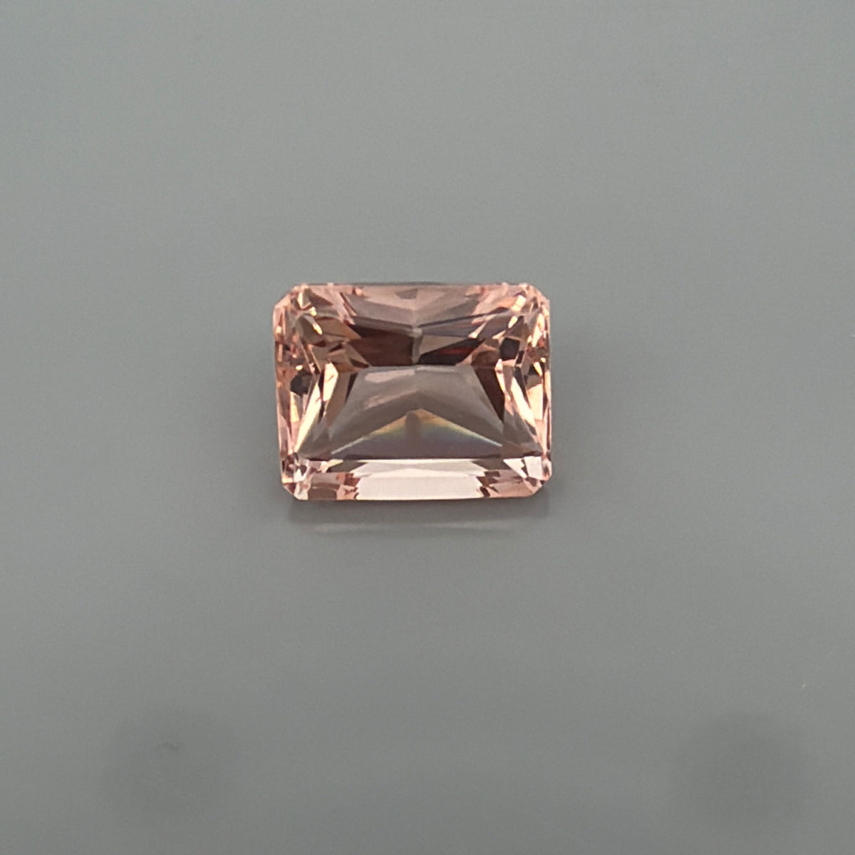 Octagonal Pink Morganite 5.52ct loose gemstone