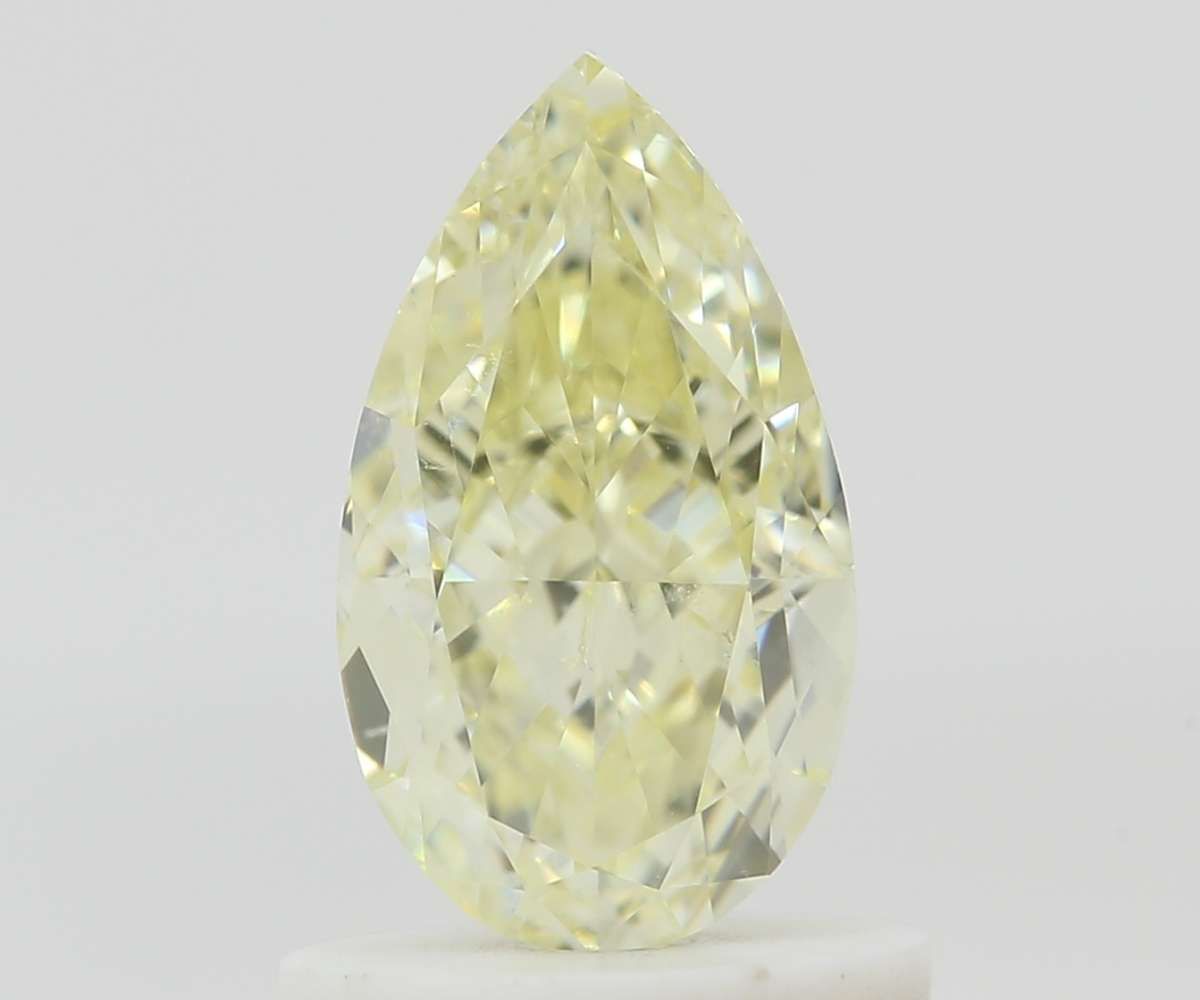 Pear Fancy Light Yellow Natural Diamond 1ct VS2 loose diamond