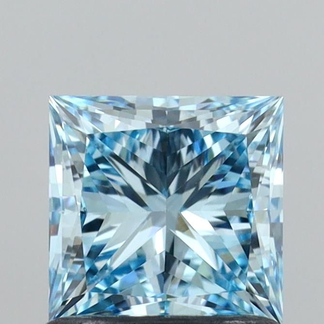 Princess Fancy Vivid Blue Lab-grown Diamond 1.04ct VVS2 loose diamond