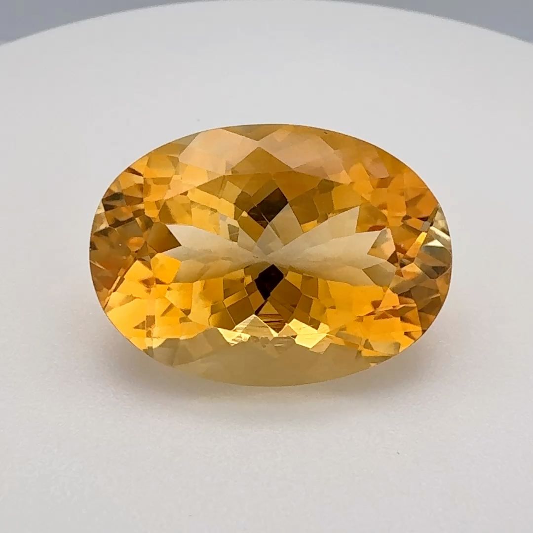 Oval Orange Citrine 13.29ct loose gemstone