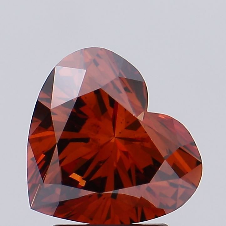Heart Fancy Deep Orange Lab-grown Diamond 2.28ct VS2 loose diamond