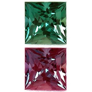 Square Green Alexandrite 0.22ct loose gemstone