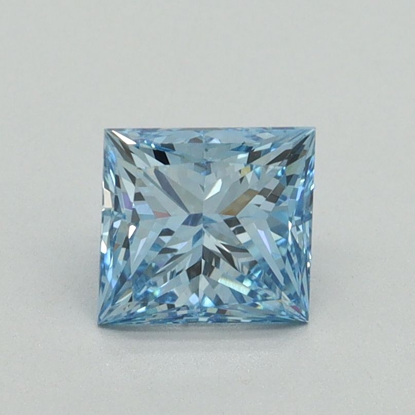 Princess Fancy Vivid Blue Lab-grown Diamond 1.01ct VS1 loose diamond