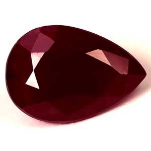 Pear Red Ruby 1.42ct loose gemstone