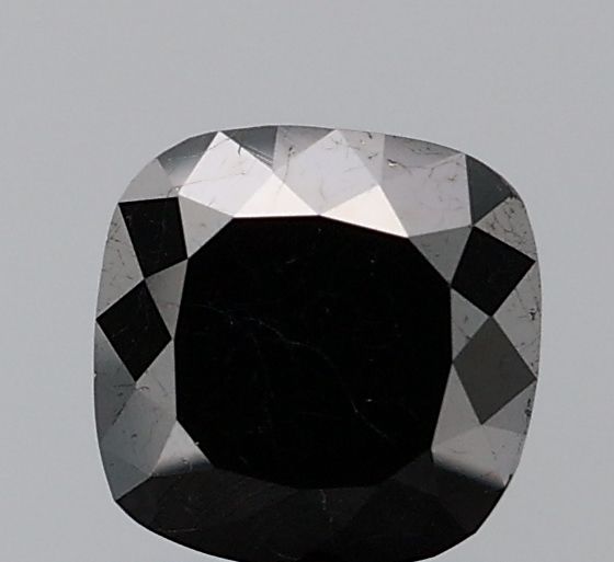 Cushion Black Natural Diamond 1.3ct VS2 loose diamond