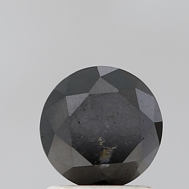 Round Black Natural Diamond 1.26ct VS1 loose diamond