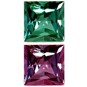 Square Green Alexandrite 0.18ct loose gemstone