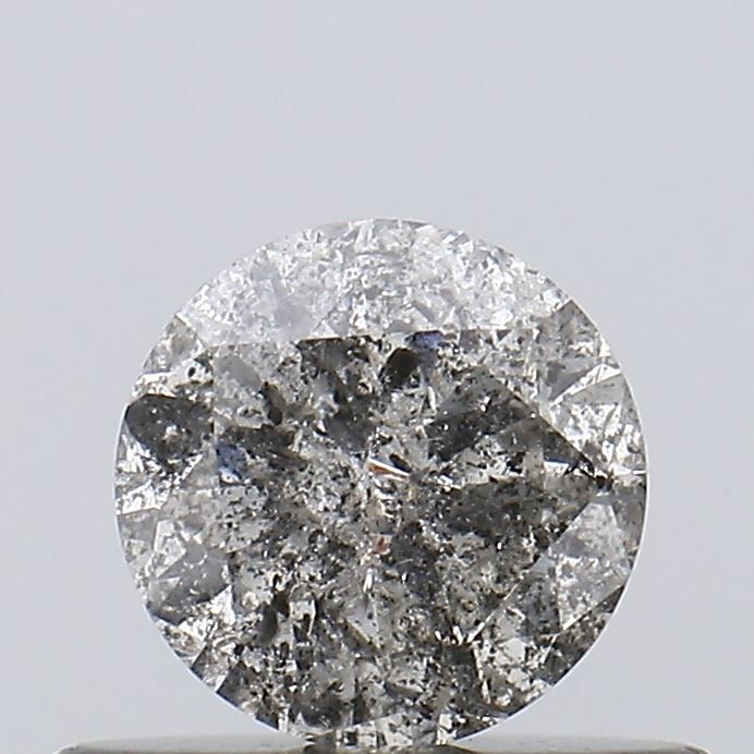 Round Salt And Pepper Natural Diamond 0.39ct I3 loose diamond