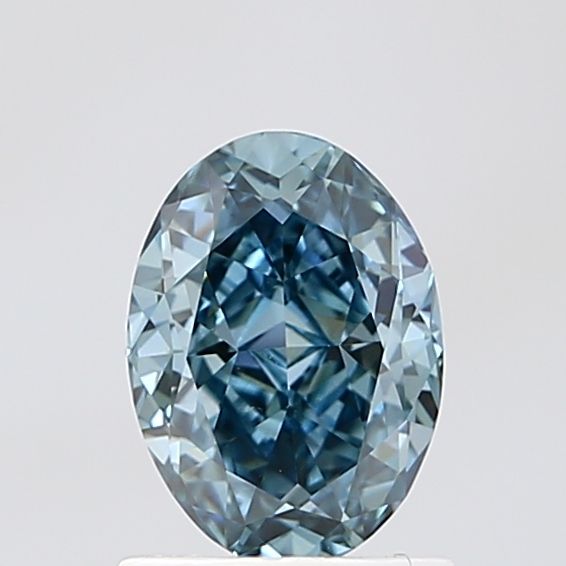 Oval Fancy Dark Blue Lab-grown Diamond 1.12ct VS1 loose diamond