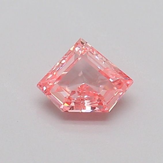 Pentagonal Fancy Vivid Pink Lab-grown Diamond 0.32ct SI1 loose diamond