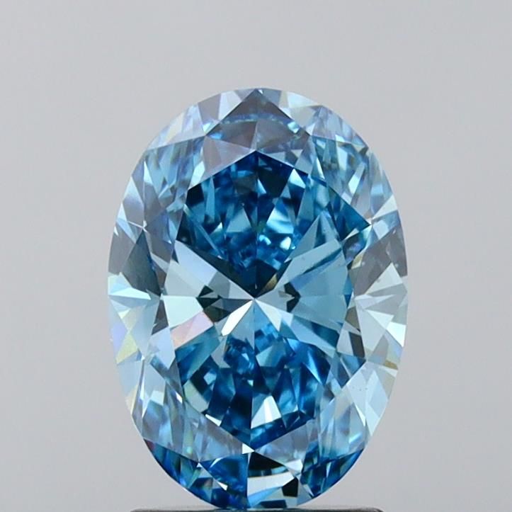 Oval Fancy Vivid Blue Lab-grown Diamond 1.9ct VS1 loose diamond