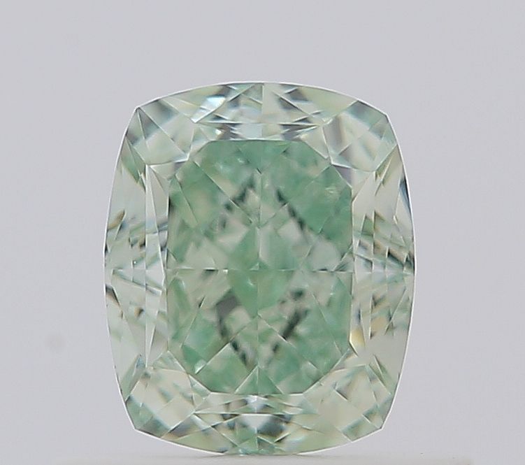 Cushion Fancy Green Natural Diamond 0.68ct VS1 loose diamond