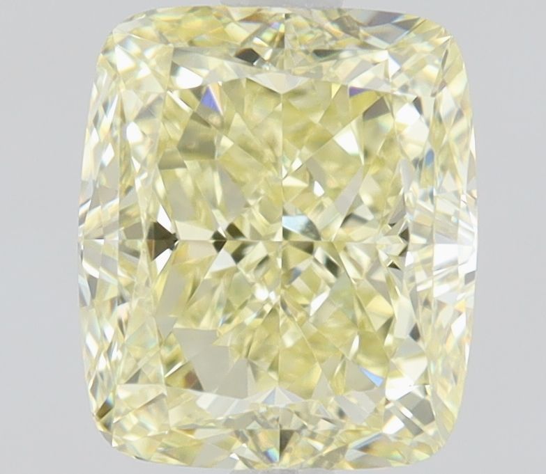 Cushion Fancy Light Yellow Natural Diamond 1ct VS1 loose diamond
