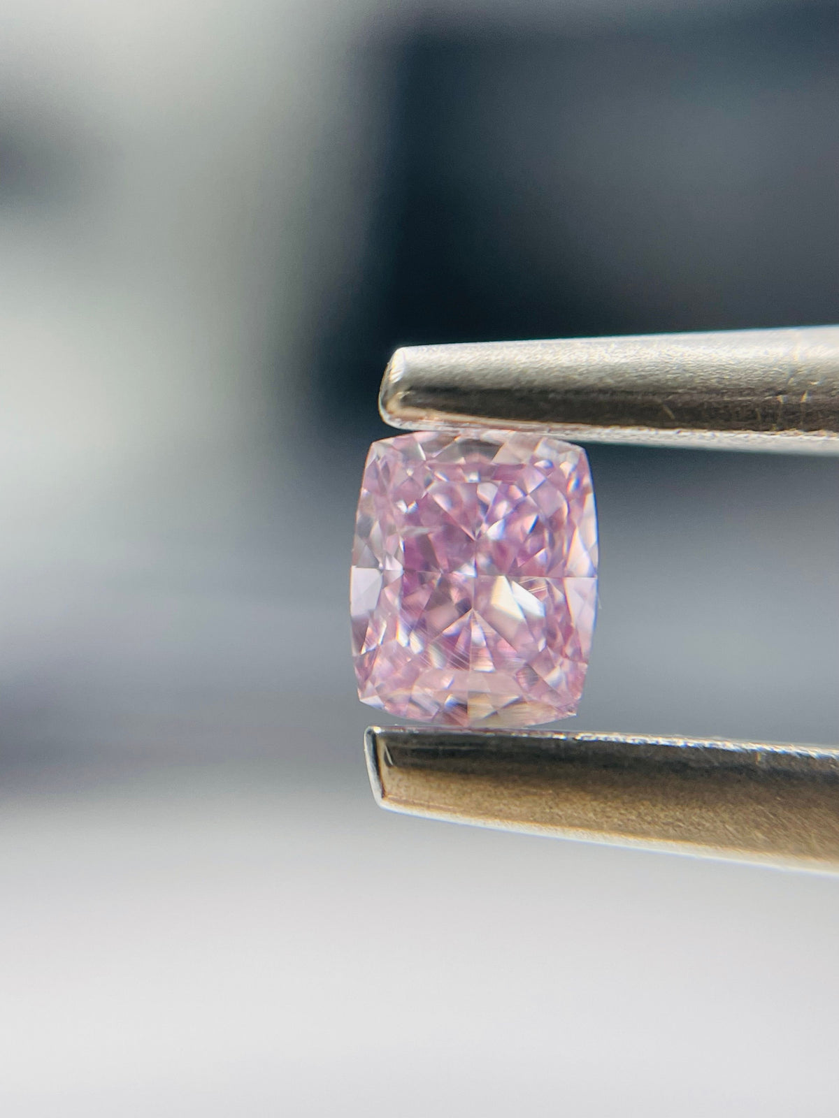 Cushion Fancy Intense Purple Natural Diamond 0.3ct I1 loose diamond