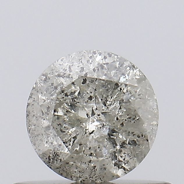Round Salt And Pepper Natural Diamond 0.42ct I3 loose diamond