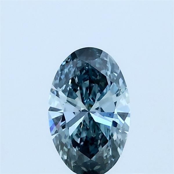 Oval Fancy Intense Gray Blue Lab-grown Diamond 0.39ct VS1 loose diamond