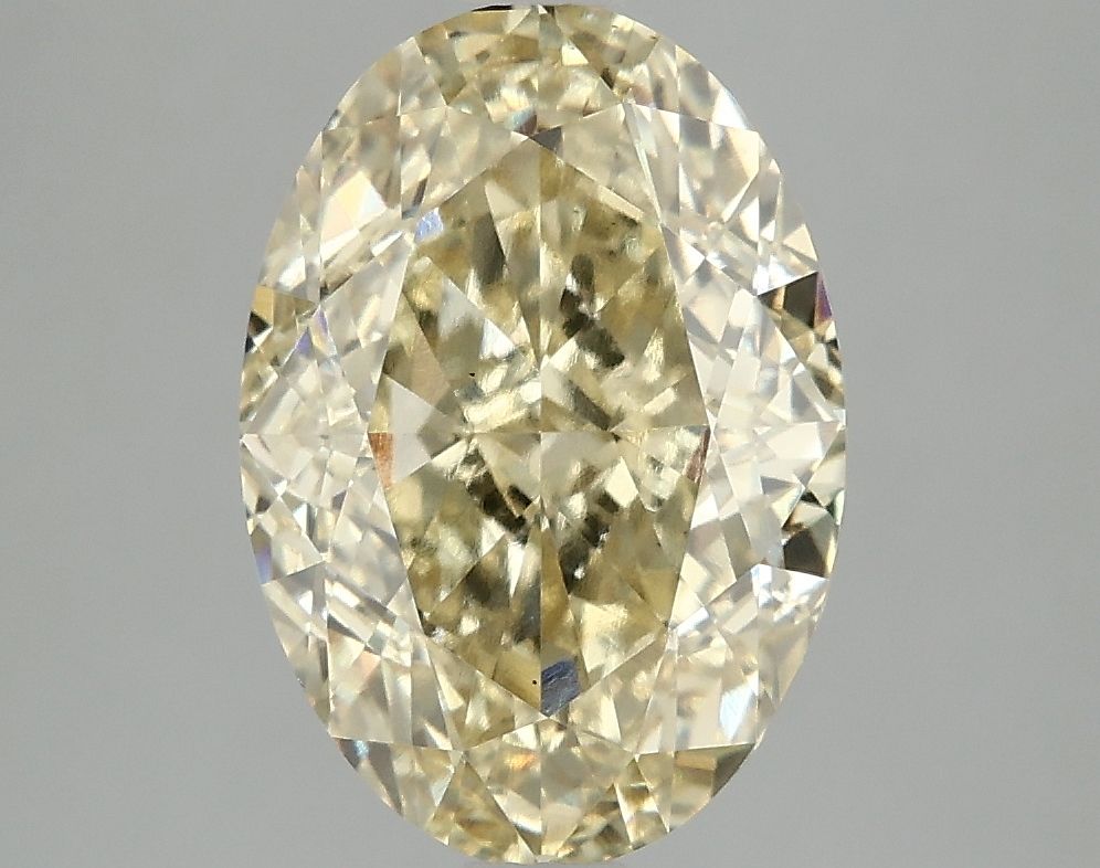 Oval Fancy Intense Yellow Lab-grown Diamond 4.08ct VS1 loose diamond
