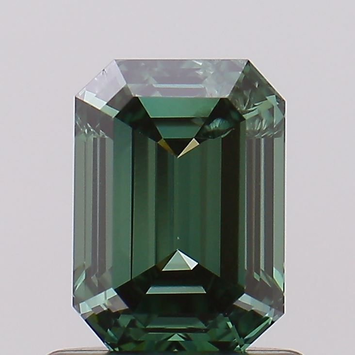 Emerald Fancy Vivid Green Lab-grown Diamond 0.86ct SI1 loose diamond