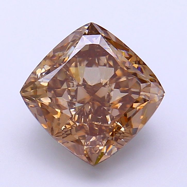 Cushion Fancy Light Brown Lab-grown Diamond 3.56ct VVS2 loose diamond