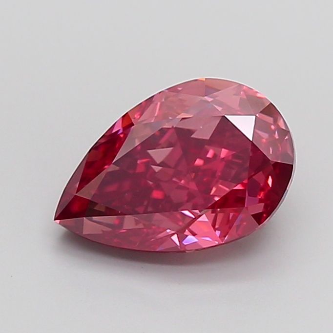 Pear Fancy Vivid Pink Lab-grown Diamond 4ct VS1 loose diamond