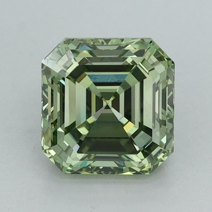 Square Emerald Fancy Vivid Green Lab-grown Diamond 1.5ct VS1 loose diamond