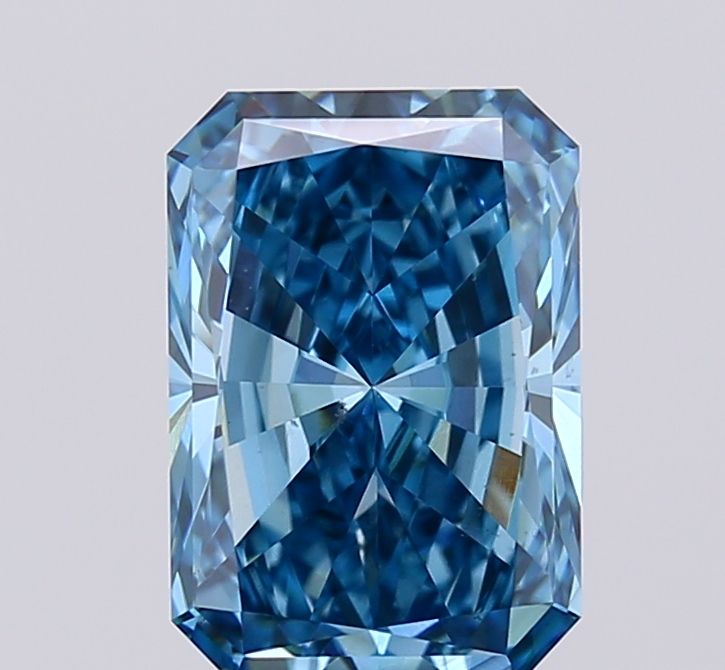 Radiant Fancy Vivid Blue Lab-grown Diamond 3.15ct VS2 loose diamond