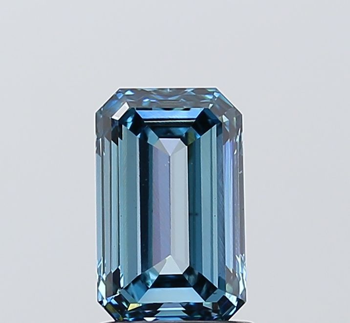 Emerald Fancy Vivid Greenish Blue Lab-grown Diamond 1.53ct VS1 loose diamond