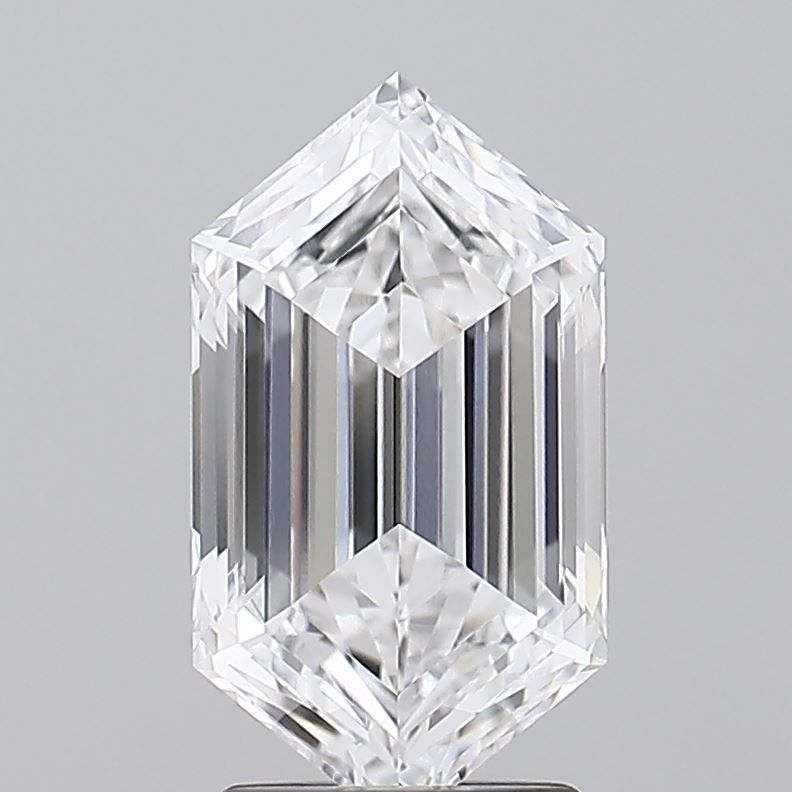 Hexagonal Lab-Grown Diamond 2.57ct D VVS1