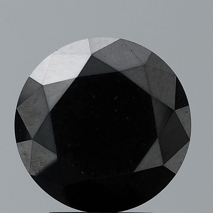 Round Black Natural Diamond 0.69ct VVS2 loose diamond