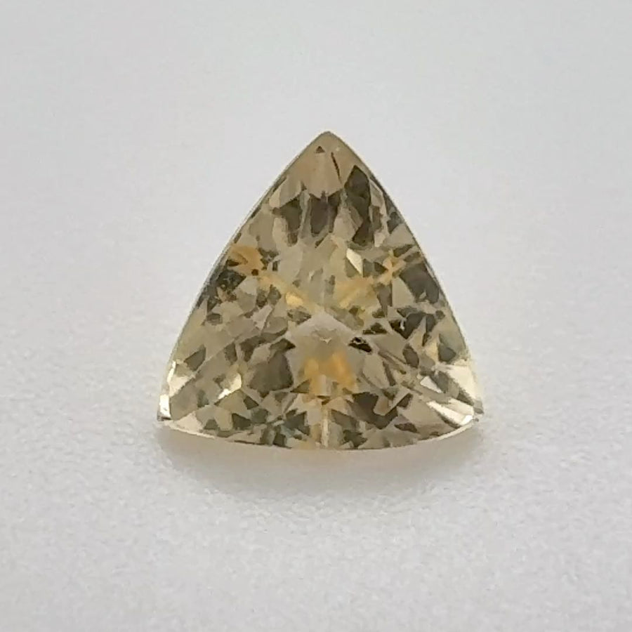 Trilliant Yellow Topaz 0.91ct loose gemstone