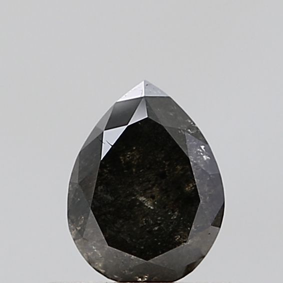 Pear Salt And Pepper Natural Diamond 0.56ct VS1 loose diamond