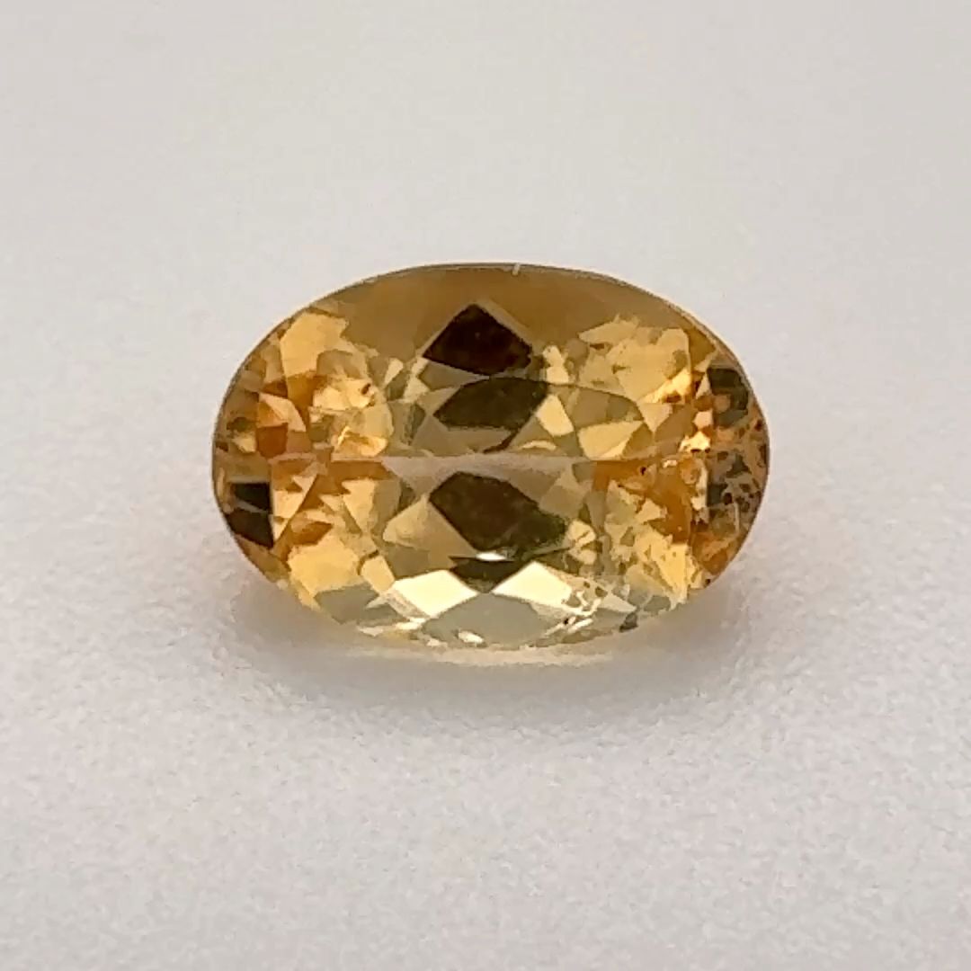 Oval Yellow Topaz 1ct loose gemstone