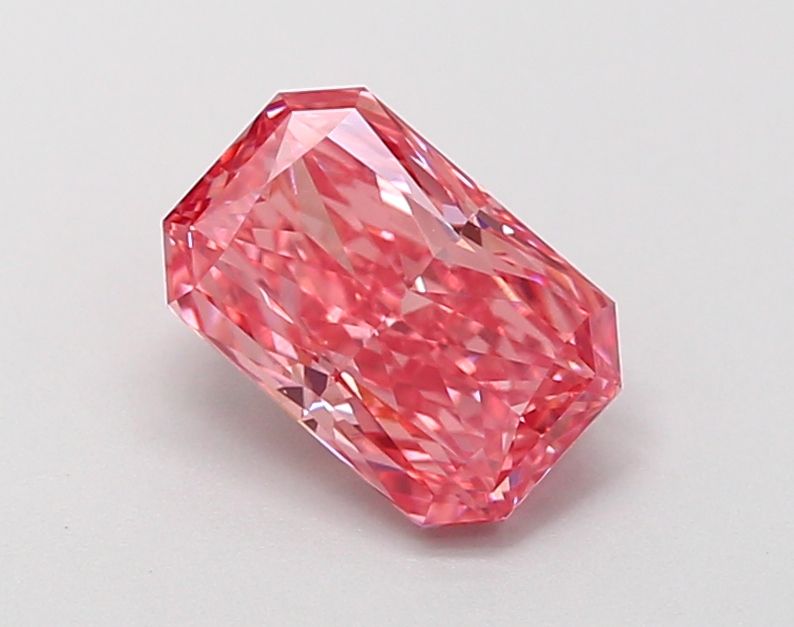 Radiant Fancy Vivid Pink Lab-grown Diamond 0.32ct VS2 loose diamond