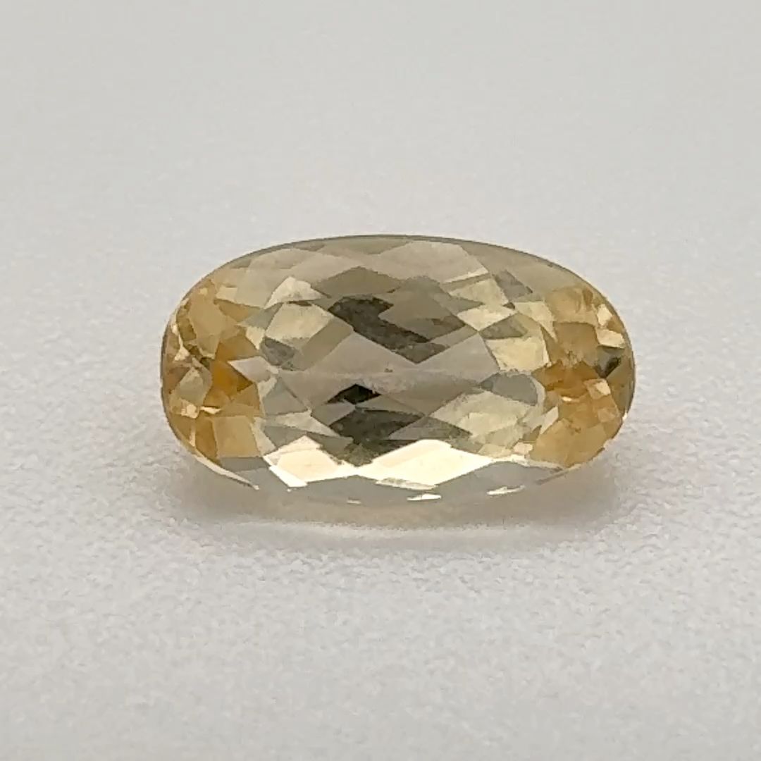 Oval Yellow Topaz 0.96ct loose gemstone